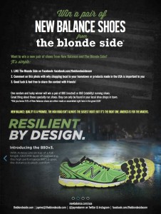 Win a pair of New Balance shoes from The Blonde Side