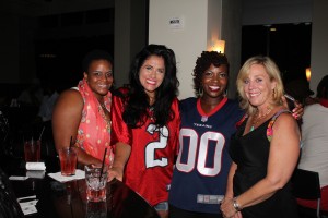 Kelly King with Lady Texans Fans at "Game Day Girls Way" Texans Watch Party 