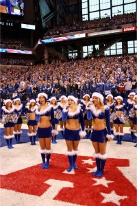 It may be cold but these Colts Cheerleaders are HOT