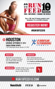 Run10Feed10 in Houston - Use promo code WHLAMM for $5 off