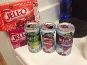 Jello Shots - the only time The Blonde Side excels in the kitchen