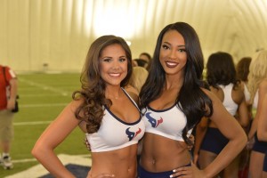 HTC Madison and Lesha are back for another season (Photo via Houston Texans)