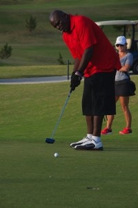 NFL Veteran Lawrence Taylor (LT) for the win at the 1st Annual NFL Bermuda Golf Classic (photo via D'Lamina Photography)