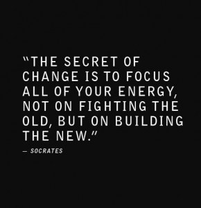 The keyword in moving forward: CHANGE