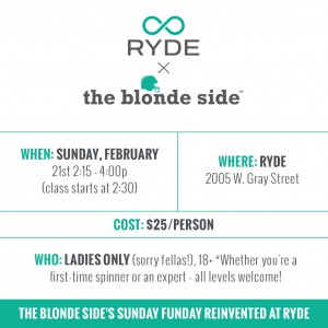 RYDE + The Blonde Side // February 21, 2016
