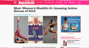 The Blonde Side selected as a Women's Health Magazine Action Hero (TBS photo: Sunshine Winters Photography)