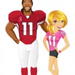 Jayme Lamm and Larry Fitzgerald