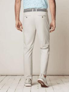 Men's khaki golf pants